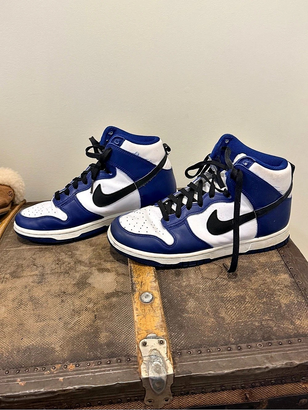 Nike Dunk High Top Sneakers Blue & White US 7.5